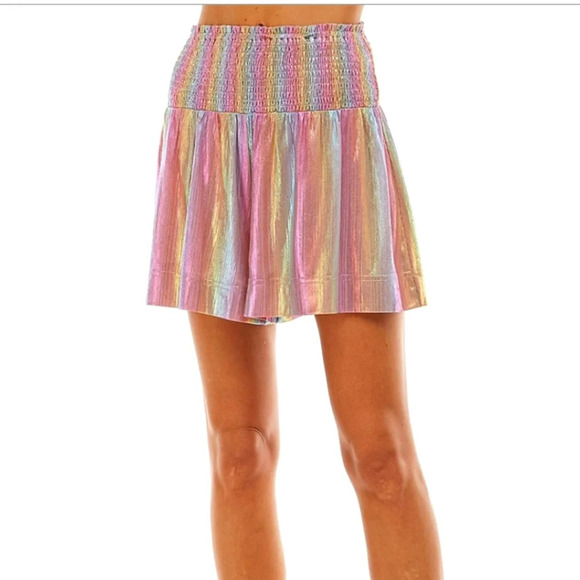 TCEC Rainbow holographic shorts. Size small - Picture 1 of 9